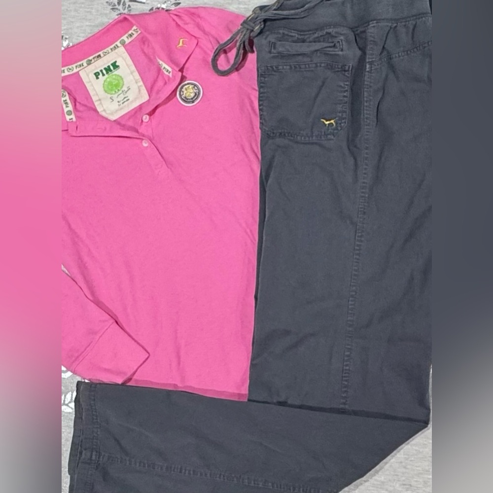 VS PINK VINTAGE UNIVERSITY OF PINK SET SMALL NWT/NWOT